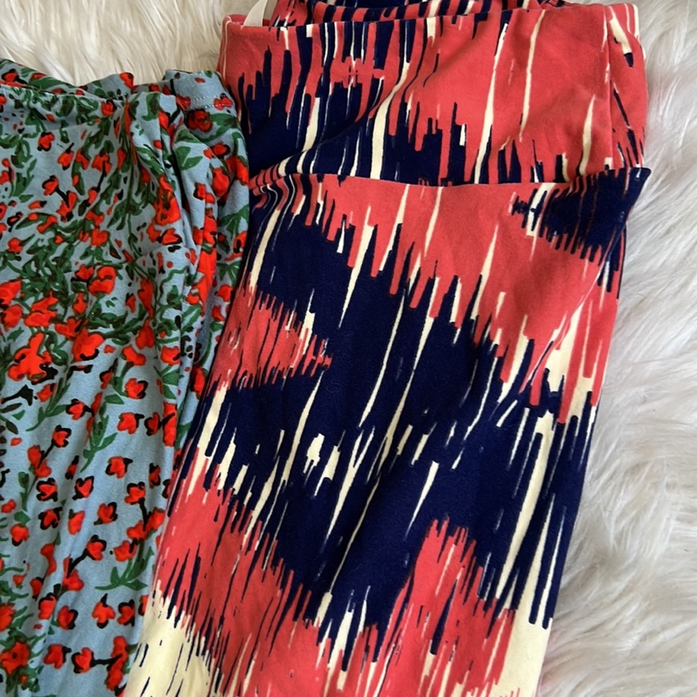 Lularoe TC tall and curvy bundle leggings three total - Picture 3 of 5